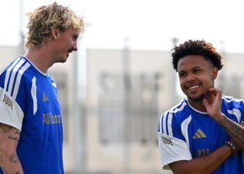 Juve, Woltemade in gruppo e in tre a parte: l’allenamento verso il Milan