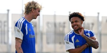 Juve, Woltemade in gruppo e in tre a parte: l’allenamento verso il Milan